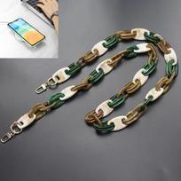 Crossbody Saldainių Spalvos Grandinėlės Dirželis Telefono Dėklas iPhone 16 15 14 13 Pro Dėl Spalvotas Skaidrus Anti-kritimo Akrilinis Apsauginis Dangtelis For iPhone 11&Case & Strap
