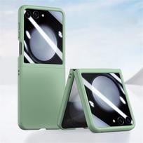 Z Flip 6 Case With Screen Protector Ultra Slim PC Matte Shockproof Cover for Samsung Galaxy Z Flip 6 5 ZFlip5 Z Flip6 Bag For Samsung Z Flip 6