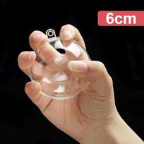 Didmeninė prekyba skaidriais „pasidaryk pats“ plastikiniais kamuoliukais, užpildomais dekoratyviniais pakabinamais papuošimais, atidaromais kamuoliukų dėžutėmis eglutei, dovanos vestuvių vakarėliui 10pcs beige