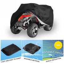 L/XXL/XXXL Poliesterio automobilio uždangalas su laikymo maišeliu ATV laikymo uždangalas Apsaugantis nuo dulkių, vandeniui atsparus, didelis, universalus juodas keturratis XXXL black