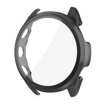 Kietas PC Stiklinis dėklas Garmin Forerunner 965 255 265 165/Venu 3 2 Pilnos dangos Ekrano apsauginis stiklas Bamperio korpusas Garmin Vivoactive 5 Garmin Vivoactive 5 juoda
