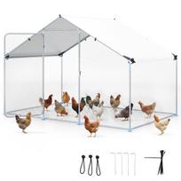 Vištidė 300x203x202 cm Sidabrinė metalinė