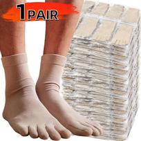 10 porų Unisex kojinės su penkiais pirštais Vyrams Moterims Penkių pirštų kojinės Medvilninės Minkštos Kvėpuojančios Sportui Bėgimui Vienspalvės Juodos Baltos Kojinės One Size white
