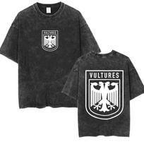 Kanye West Ye Ty Dolla Sign YS Vultures Logotipo Išplėtiniai Marškinėliai Unisex Moterims Harajuku Hip Hop Rap Marškinėliai Laisvi Apvalia Kaklo Marškinėliai M gray