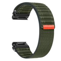 Dirželis Garmin Fenix 8 7 Pro 7S 6X 6 GPS 5Plus Venu 3 Tactix 7 Nailoninis kilpos apyrankė correa Fenix 8 7X 26mm 22mm Quick Fit dirželis 22mm Fenix 8 47mm armijos žalia spalva