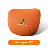 1 vnt. automobilio sėdynės galvos atrama Automobilio emblemos Kaklo pagalvėlė Porsche 911 918-Spyder 928 944 968 Boxster Carrera-GT Cayenne Macan Panamera orange