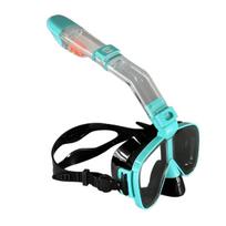 Adult Full-Dry Anti-Fog Waterproof Diving and Snorkeling Mask One Size gray
