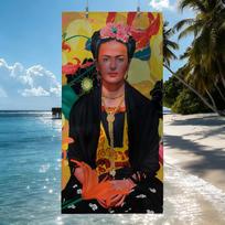 Klasikinio meno F-Frida Gėlės K-Kahlo-S Rankšluostis Greitai Džiūstantys Paplūdimio Rankšluosčiai Tinka Baseinams, Stovyklavimui, Jogai Ir Sporto Salėms STJ40x70CM