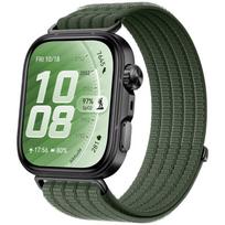Nailono kilpos pintas dirželis HUAWEI WATCH FIT 5 4 Pro, pintas, patogus, kvėpuojantis apyrankė Huawei Watch Fit 5 4 3 Huawei Fit 5-4-3 tamsiai žalia spalva