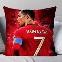 C-Cristiano R-Ronaldo Cr7 Pagalvės užvalkalas Kvadratinė pagalvė Miegamojo Sofa Laisvalaikio Komforto Pagalvėlė Automobilio Svetainės Namų Dekoras Peach skin 18*18(CM)-1Pcs