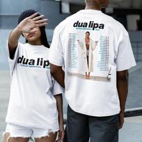 Dua Lipa Radical Optimism Tour 2026 Datos Dvišalis Marškinėliai S gray