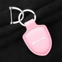 BAQL3 2025 Naujas odinis automobilio rakto pakabuko žiedas Mercedes Benz AMG W204 W205 W203 W211 W212 W213 W201 W210 W124 Anti-lost Keyring Acce rožinė