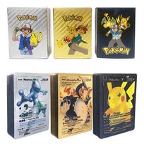 55 vnt. Pokemon kortų VSTAR GX EX VMAX MEGA TAG TEAM Energija Treneris Charizard Pikachu Retų Kolekcija Mūšio Korta I14 French - 27PCS auksas