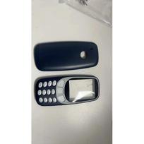 Visas korpusas Nokia 3310 (2G versija) Rėmelis   Baterija  Galinio dangtelio korpusas su anglišku klaviatūra tamsiai mėlyna spalva