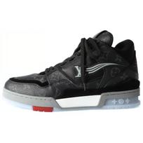 LOUIS VUITTON sportbačiai 'Juodas monogramos raudonasis' 1A8AAA 43 black
