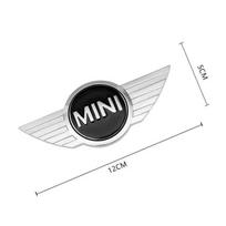 Mini priekinis ir galinis dangčio emblema ženkliukas apdaila BMW Mini Cooper R55 R56 R50 R60 R61 Pakeičiamas logotipas Automobilio stiliaus aksesuarai qclyn77 1pcs black