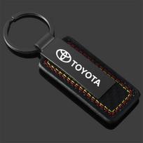 Automobilio logotipas Raktų pakabukas Grandinėlė Pakabukas Dovanos Toyota Corolla Yaris Aygo Prius RAV4 CHR Camry Auris Avensis Automobilio stiliaus aksesuarai RB4 black