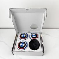 BMW GROUP 4vnt. 56MM 68MM Plaukiojantis ratlankio centrinis dangtelis BMW M E39 E46 E60 E90 F10 F30 G32 G38 G01 G02 G05 F45 F46 F48 F49 F39 F90 hkdf39 56mm  4pcs gray