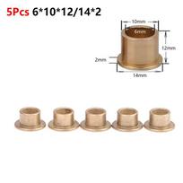 5 vnt. Žalvario Vario Žalvarinis Įvorė Velenui Sinteruota Bronzinė Įvorė Velenų Sistemos Keitimui 5pcs 6*10*12/14*2