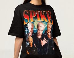 Unisex Spike marškinėliai - Buffy the Vampire Slayer marškinėliai, Spike marškinėliai, Buffy marškinėliai, William Pratt marškinėliai, James Marsters marškinėliai, Angel TV šou 120 brown