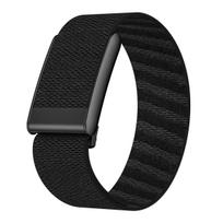 Whoop 5.0 dirželis: Elastinga pintos nailono širdies ritmo stebėjimo sportinė apyrankė Whoop 5.0 Strap black