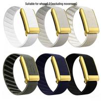 Whoop 5.0 dirželis: Elastinga pintos nailono širdies ritmo stebėjimo sportinė apyrankė Whoop 5.0 Strap gray