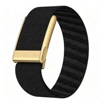 Whoop 5.0 dirželis: Elastinga pintos nailono širdies ritmo stebėjimo sportinė apyrankė Whoop 5.0 Strap black