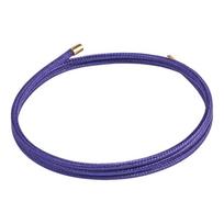 Daugiaspalvė magnetinė karoliukų apyrankė-karoliai 51cm 20.08in DIY karoliukų virvelė Pakabukų priedai tamsiai violetine spalva