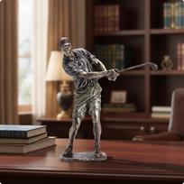 Golferio skulptūra Derva Golfo statulėlė Stalo dekoracija svetainei, golfininkams, kolekcionieriams Style C