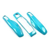 For Porsche Cayenne 92A 9YA Mancan 95B Panamera 971 911 718 Boxster 982 Cayman Taycan, ABS Car Key Case Cover Replacement Shell blue