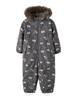 Name It - Nmmsnow10 Suit Aop Fo Noos - Slidinėjimo kombinezonai ir komplektai - Pilka