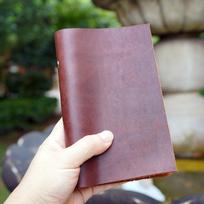 Handcrafted A5 Ring Binder Cowhide Leather Sketchbook - Refillable