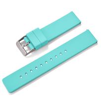 FKM Rubber Strap 14mm 16mm 18mm 20mm 22mm 24mm Sport Waterproof Quick Release Soft Skin‑Friendly Snug Fit Replacement Strap 24mm white