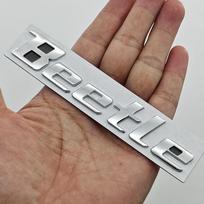 3D Metalinis Automobilio Lipdukas Chromuotos Raudonos Juodos Raidės Logotipas Vardinė Plokštelė Vabalėlio Emblema Galinės Bagažinės Sparno Ženklelis VW 1998 2005 Priedams gray