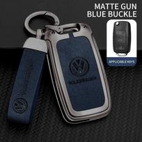 VW Golf 3 4 5 6 Passat B5 Bora Polo Tiguan Jetta Car Key Case Cover Bag for Volkswagen Mk4 Mk6 B7 B8 Cc Mk2 Touran 6 Caddy gray