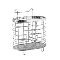 Metal Stainless Steel Chopsticks Cage Internal Compartment Cutlery Holder  Chopsticks B white