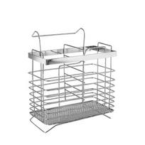 Metal Stainless Steel Chopsticks Cage Internal Compartment Cutlery Holder  Chopsticks C white