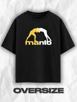 T-Shirt Manto Oversized Print 2XL white