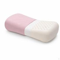 Natūralaus latekso mini kelioninė pagalvė biuro poguliams ir lauko naudojimui 40x20x8cm Šviesiai pilka medvilnė 40x20x8cm_Light Pink Cotton Pillowcase