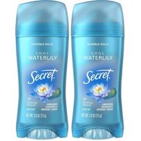 Secret Invisible Solid Antiperspirant & Deodorant Water Lily Scent 2.6oz 2 Packs Secret Invisible Solid Antiperspirant & Deodorant Water Lily 1 pcs blue