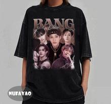 Bang Chan Stray Kids T-Shirt, Kpop Fan Unisex Tee S gray