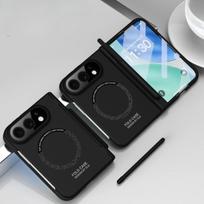 For iPhone Ultra Fold Magnetic PC Case For Magsafe With Flim Screen Glass With S Pen Hinge Protection Shockproof Back Cover iPhone Ultra juoda