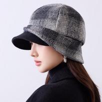 Women S Striped Ear Flap Cap Vintage Adjustable Autumn Winter One Size juoda