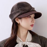 Women S Striped Ear Flap Cap Vintage Adjustable Autumn Winter One Size kava