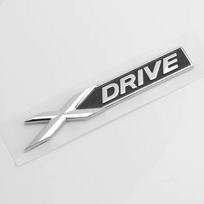 3D ABS Automobilio XDrive Logotipas Galinės Bagažinės Sparno Emblema Ženkleliai Lipdukai Stiliaus Lipdukas BMW X1 X3 X4 X5 X6 X7 E84 F48 F25 G01 F15 E71 senos sidabrinės spalvos