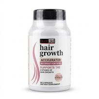 Bushaid Hair Growth Accelerator – 10,000mcg Biotin, Zinc & Arginine Complex for Fuller Hair (60 Capsules) 1pack