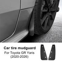 Skirta Toyota Yaris GR 2020 2021 2022 2023 2024 2026 3K audinio anglies pluošto automobilio apsaugai nuo purvo priekinių padangų sparnų purvo gaubtai atnaujinimui 1Pair Front gray