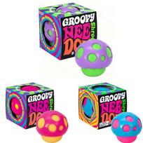 Needoh Teenie Fuzz Ball 3 Pack Mini Spiky Squeeze Toy Maltose Colorful Release the Mood Anxiety Heal Relax Adults Portable Gift black