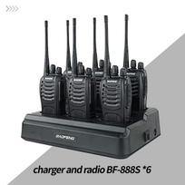 6Pack Baofeng 888S Walkie Talkie UHF Two Way Radio Long Range for Adult Radio Walkie Talkies Portable Transceiver For Handheld