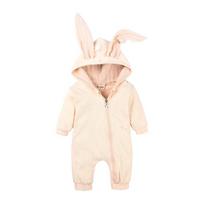 Mieli triušio ausyčių šliaužtinukai kūdikiams berniukams mergaičių drabužėliai naujagimio kombinezonas kūdikių kostiumas 6-9Months beige